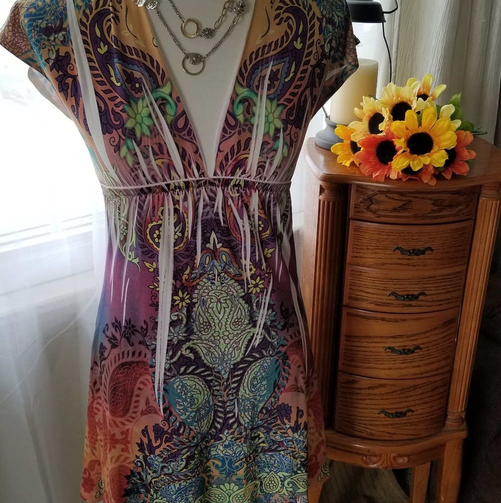 DONATED. Colors in motion Dress